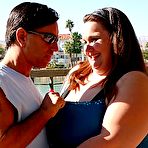 Pic of Chubby large fat gigantic brunette Ann fucks rough and nasty