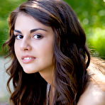 Pic of Beautiful and sexy brunette Astrud A takes off her mini skirt and shows us her gaping muff. - TheMetArt.com