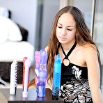 Pic of Horny brunette babe trying many toys and a vibro in her bed - Hot FTV Girls - JustFTV Girls Here - justftv.com