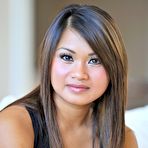 Pic of Annie Lee - Sweet asian brunette Annie Lee with great breast stripping and exposing her tight ass