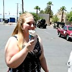 Pic of Chubby cute Jessie James walking around and flirting roughly