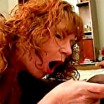 Pic of Granny curly redhead bbw sucking and fucking hardcore on bed