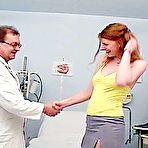 Pic of Freaky professor is fingering and examining Helga