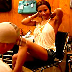 Pic of 8th Street Latinas Flash Tube Porn GalleryHot latina teen gets her shaved snatch drilled on the couch