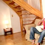 Pic of Big dick guy dressed in nylons screwing Margaret  through her nylons 