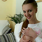 Pic of Perky tit teen stretches the pink