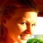 Pic of Busty blonde angel Chantel A shows off her tight round booty as she slowly strips outdoors. - TheMetArt.com