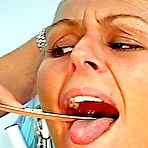 Pic of Bambi  squirts some liquid out her pussy when gynochecked up