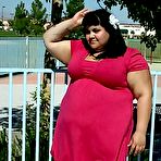 Pic of Plump huge Ursula in large fat pink dress fucking 