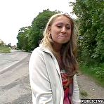Pic of Public Inuasion Nasty amateur blonde  girl loves to get fucked in public