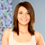 Pic of Petite beauty Alexis Brill teasingly strips and toys pink - Twistys - Spank It Now!