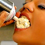Pic of BANGBROS network @ Lovely hot flexible teenie sucking and gaping in weird pose
