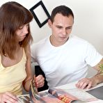 Pic of Marisa's man arrives and undresses her to enjoy her body - I Fucked Her Finally - Spank It Now!