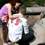 Pic of Cute teen couple fuck in the great outdoors