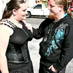 Pic of Chubby Goth plumper Menoly fucking in black outfit