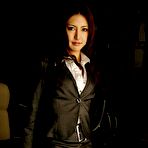 Pic of Asian office girl Julia Nanase has such a short skirt that it does not hide her panty