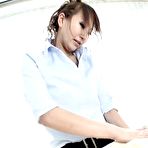 Pic of Anna Mizukawa Asian slowly touching the cock :: AllJapanesePass.com