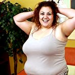 Pic of Chubby huge fat Latina brunette bbw Reyna fucking on the top