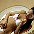 Pic of A beautiful young barely legal virgin lingerie teenie fingering her tight little pussy