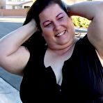 Pic of Fat enormous bbw Sassy eating fresh cum after sex 