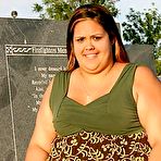 Pic of Bbw large Sunkist squeezing her enormous tits and fat belly 