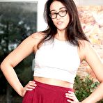 Pic of Glasses Perky Brunette Anastasia Black Masturbating Pussy