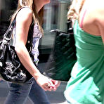 Pic of Young Petite Barely Legal Lesbian Teen Cuties Kissing In A Public Shopping Mall