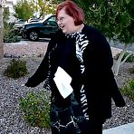 Pic of Chubby redhead plumper enormous Amita displays ass