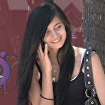 Pic of Watch this gorgeous petite college teeny spread her barely legal pussy in public