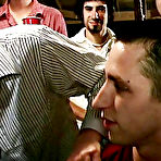 Pic of Apparently this fraternity uses a ritual called "The Machine" to haze their pledges but they don't tell the pledges what "The Machine" is so they think they're in the clear as they're greeted by the brothers american financial grou