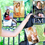 Pic of A flexible nude babe stretching outdoors and spreading her legs wide apart