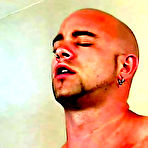 Pic of Sam lined up Quentin to assist him with a demo of the Fleshjack, and ends up getting a bonus blowjob www.hisfirsthugecock.com male hunks nude