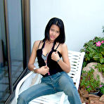 Pic of Petite Thai girlfriend gets a face and chest full of cum