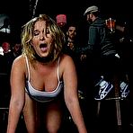Pic of SexPreviews - Sasha Knox bound in a public bar her ass fucked and filled with cum