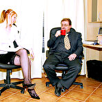 Pic of Creamedonglasses - secretaries covered in thick spunk!