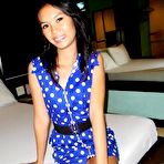 Pic of Hot and very petite Thai teen Nima fucks a big white cock