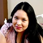 Pic of Chubby Loving - Brunette Fatty Teasing On The Bed