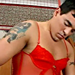 Pic of Then he's fishing in his wardrobe notwithstanding the red set of undies and nylons and pulling up his lacy panties smoothing them on his orbicular cheeks mpeg and sex an