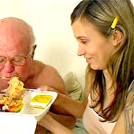 Pic of Old farts young tarts - Hungry Senior fucking food delivery chick!