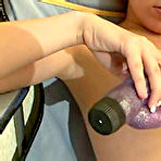 Pic of ::: FAITH BELLE ::: Lustful amateur blonde playing with big dildo with pleasure
