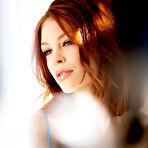 Pic of Bree Daniels Sleek Sexy Redhead Steps Out of Long Blue Dress