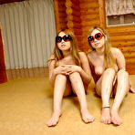 Pic of Hot Japanese babes ride on two hard wieners