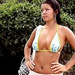 Pic of This big tit amateur gets angry when we make her pose with cum-soaked face.