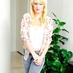 Pic of Cute Blonde Lila Rose Fingers Her Nice Shaved Pussy