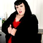 Pic of Chubby Loving - Kinky Fat Brunette In Red Lingerie