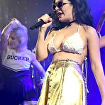Pic of Charli XCX sexy cleavage on the stage