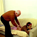 Pic of Old farts young tarts grandpa releases his boner on a teen girl!