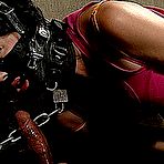 Pic of SexPreviews - Coral Aorta is bound to a bed and gets her wet holes penetrated