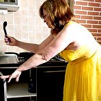 Pic of Naughty housewife getting frisky in the kitchen