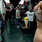 Pic of SexPreviews - Claire Robbins bound submissive redhead babe is double fucked in public store